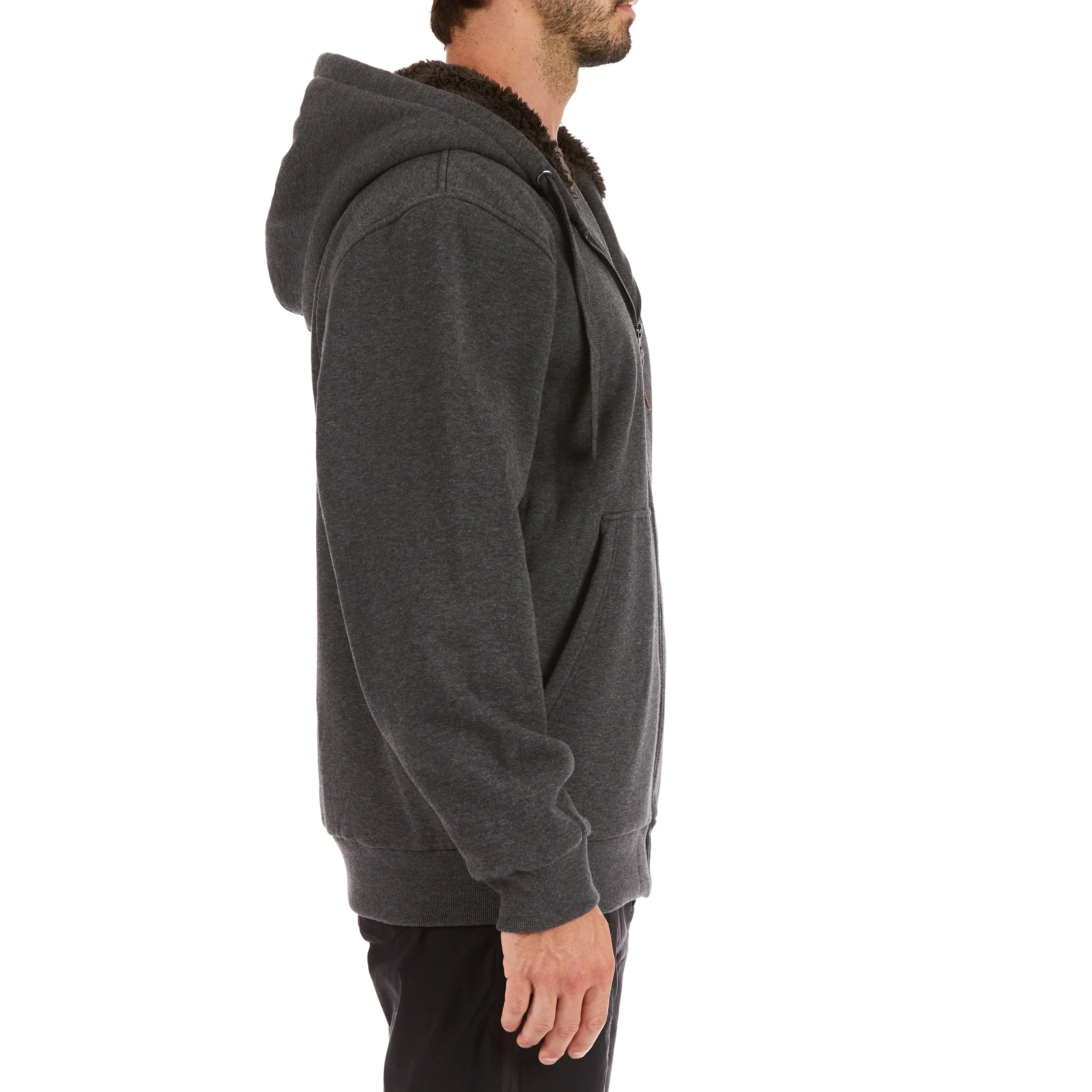 SHERPA-LINED FLEECE JACKET