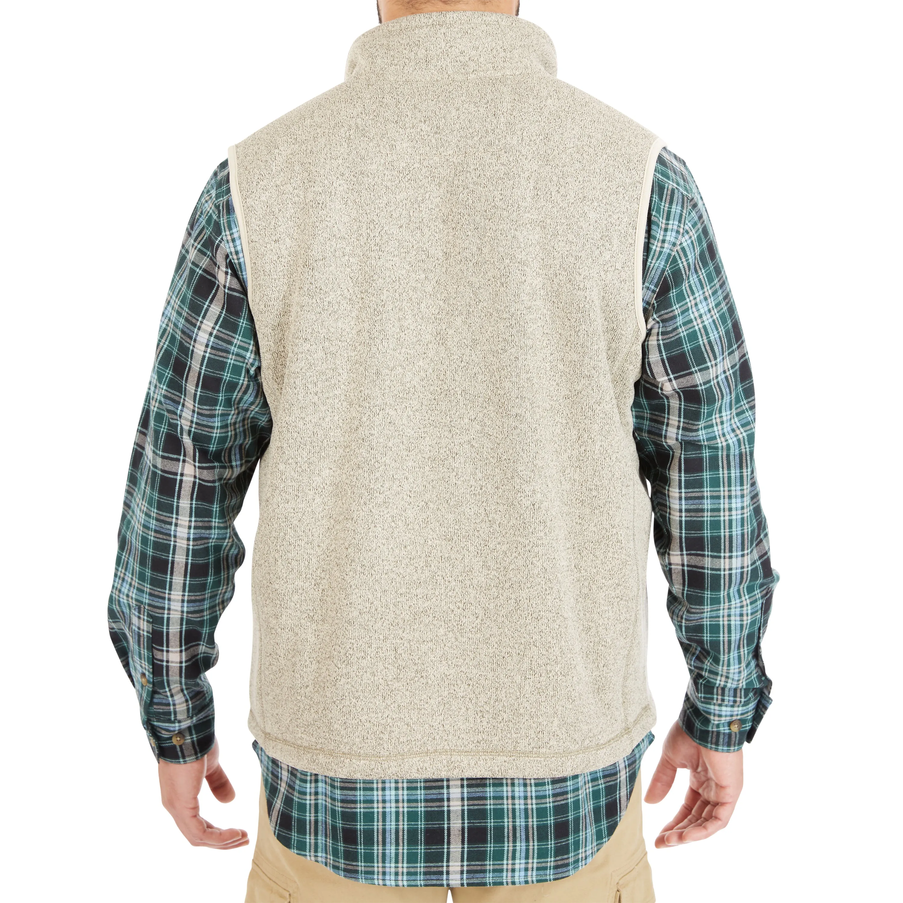 SHERPA-LINED SWEATER FLEECE VEST