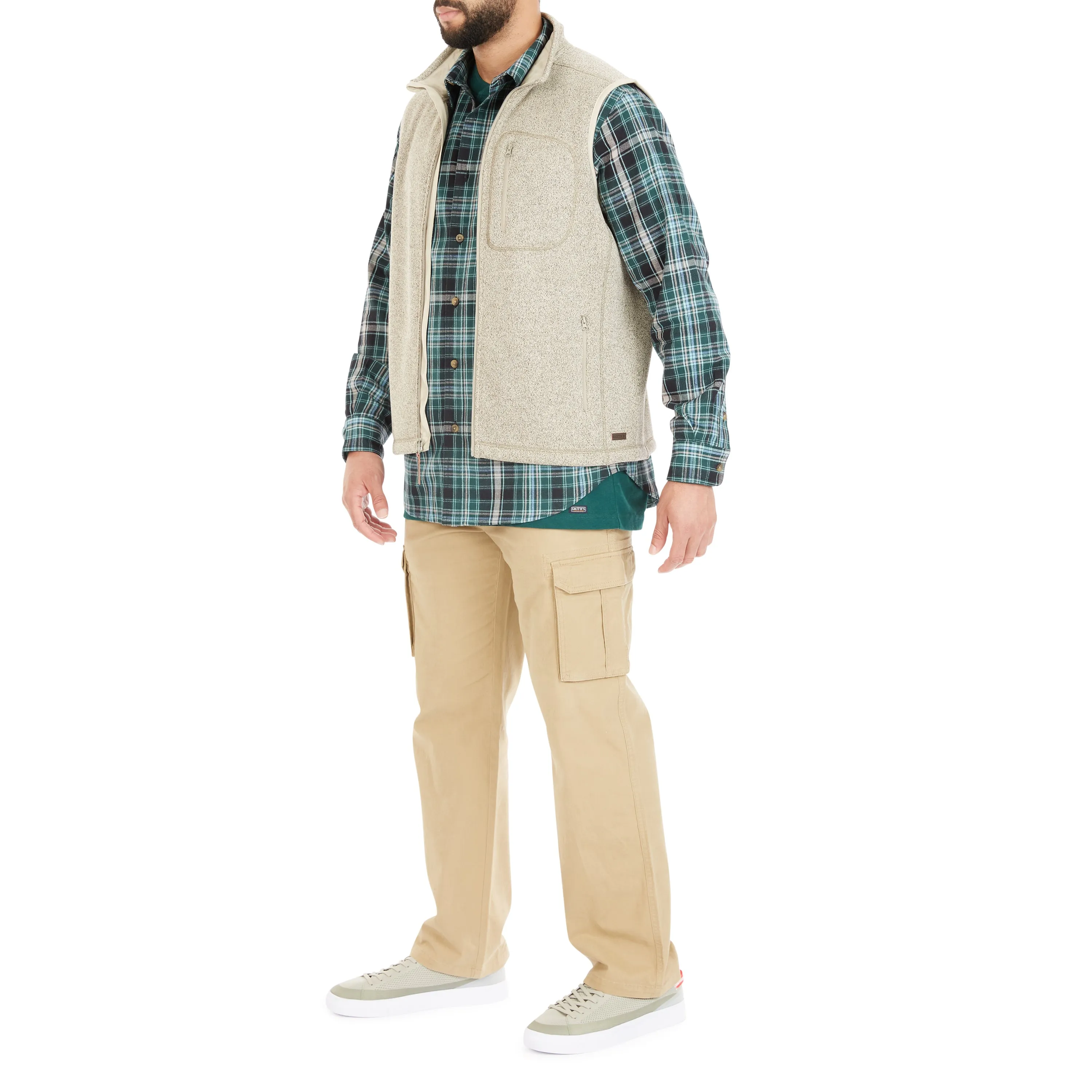 SHERPA-LINED SWEATER FLEECE VEST