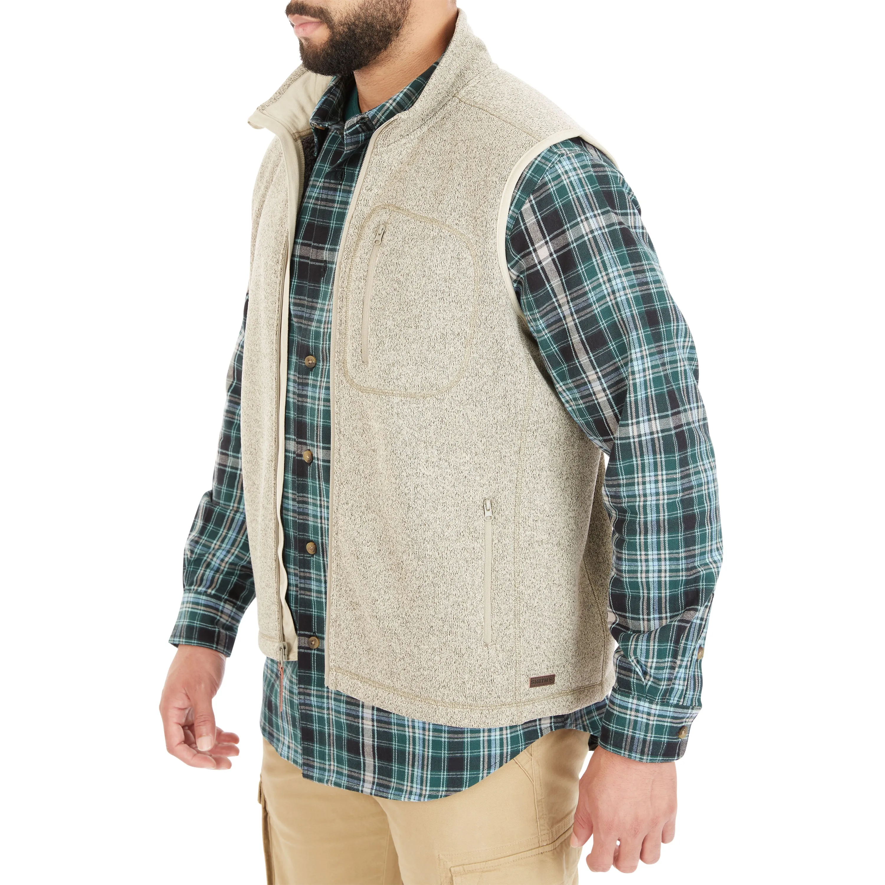 SHERPA-LINED SWEATER FLEECE VEST