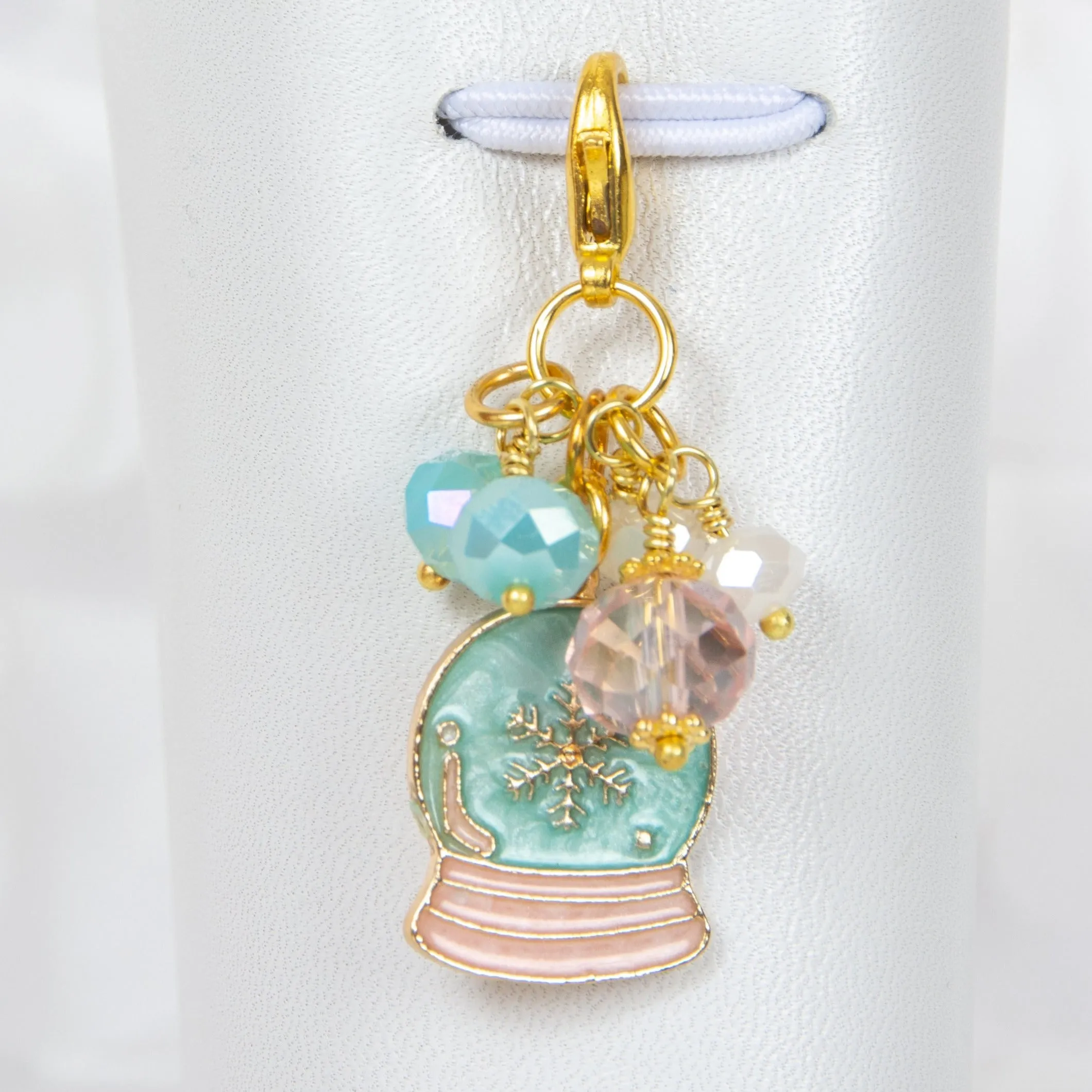 Snow Globe Dangle Clip or Charm