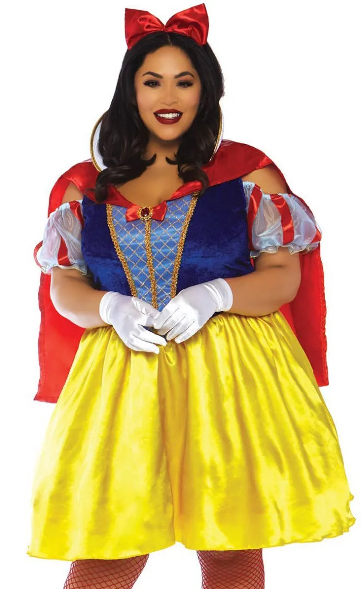 Snow White Womens Classic Plus Size Fairytale Costume