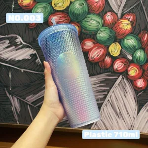 Starbucks 2021 China Christmas Icy Jade Snow Mountain Studded Tumbler Cup (2021 Christmas Edition)