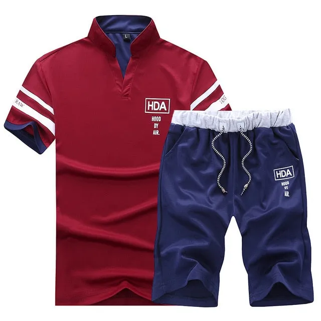 Stately Matching Track Suit Short Set