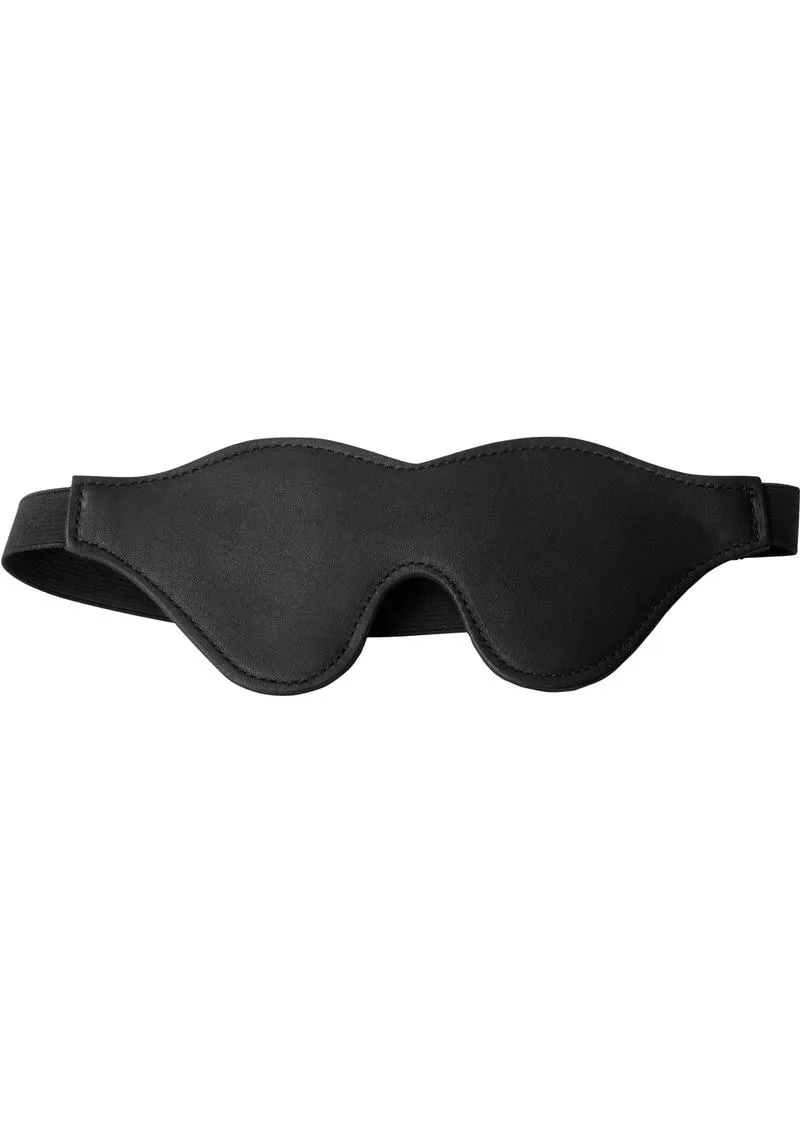 Strict Black Fleece Lined Blindfold