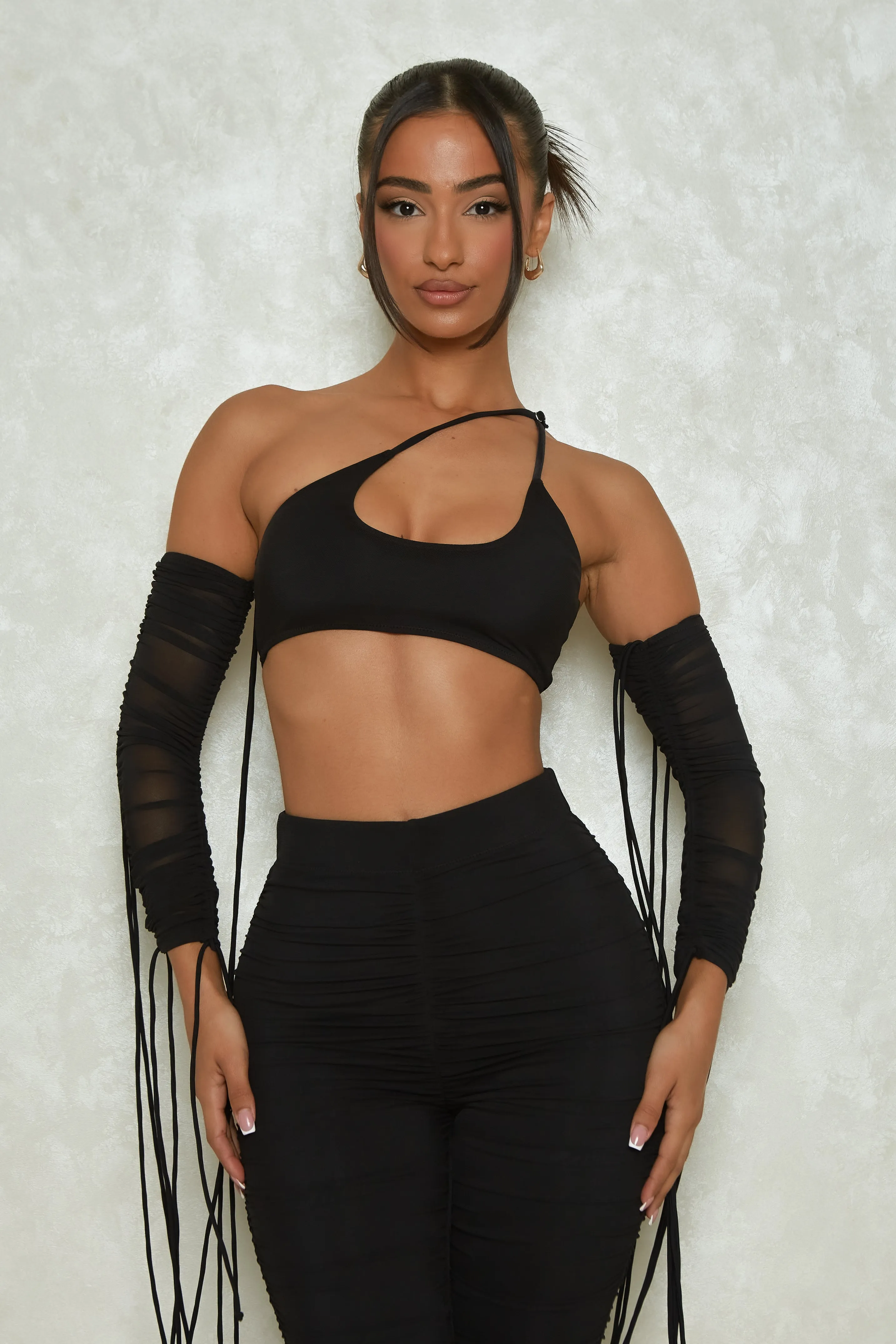 The ruched three piece set- Black