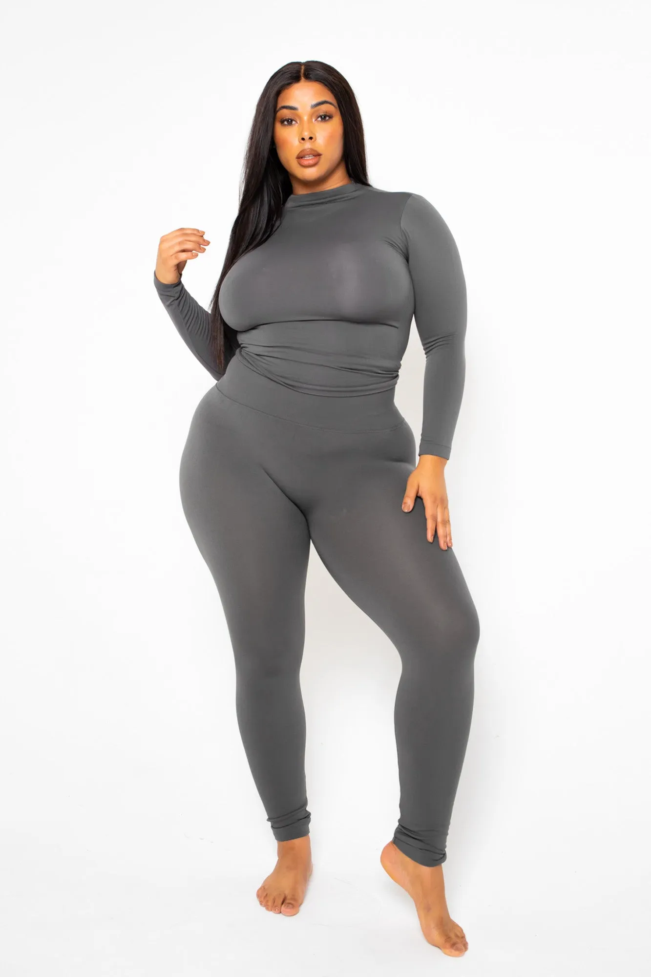 The Yoga Tummy Control Legging (gray)