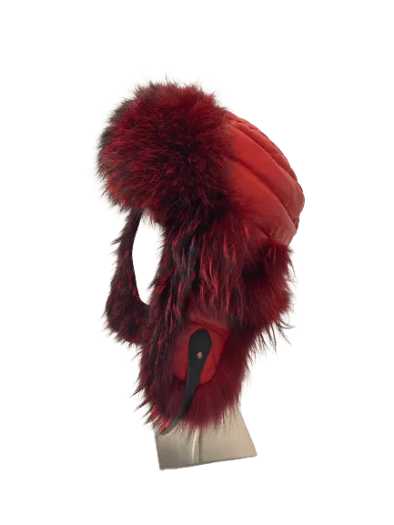 TRAPPER HAT DARKRED