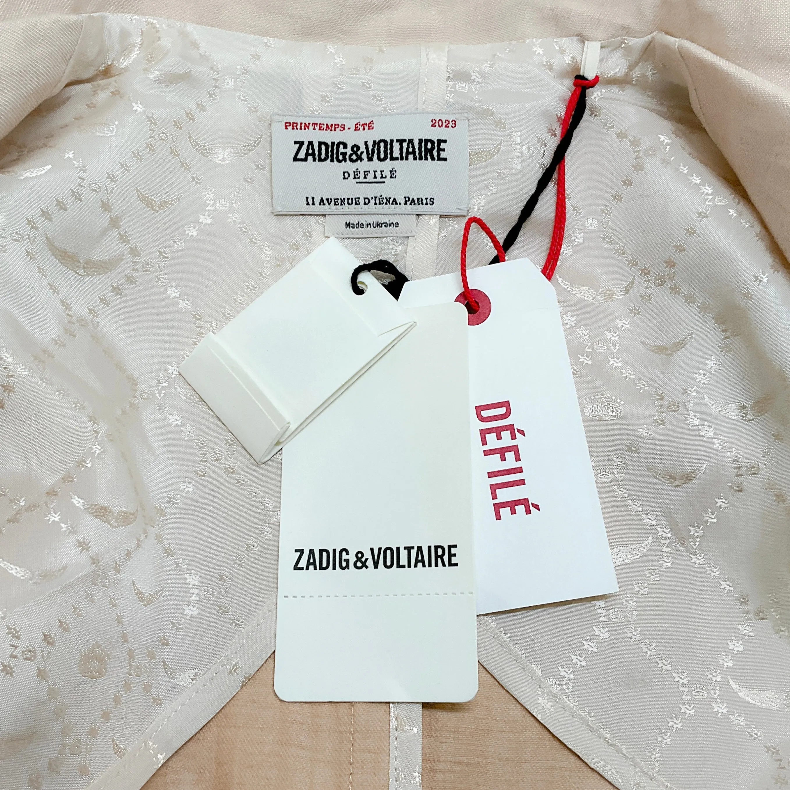 Zadig & Voltaire Beige Linen Blazer